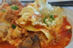 Lasagna with lamb bolognese and goat cheese by  Wild Olive&nbsp;Restaurant
