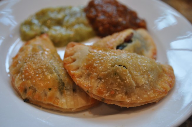 empanadas with sauce