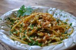 Bucatini with breadcrumbs