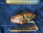 Porchetta in smoker